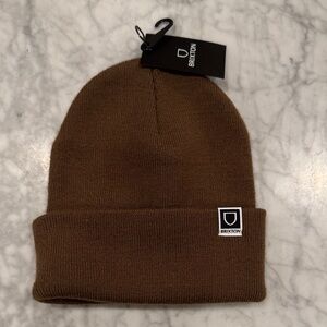 New NWT Brixton Classic Brown Knit Beanie OS